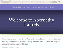 Tablet Screenshot of abernethylaurels.org